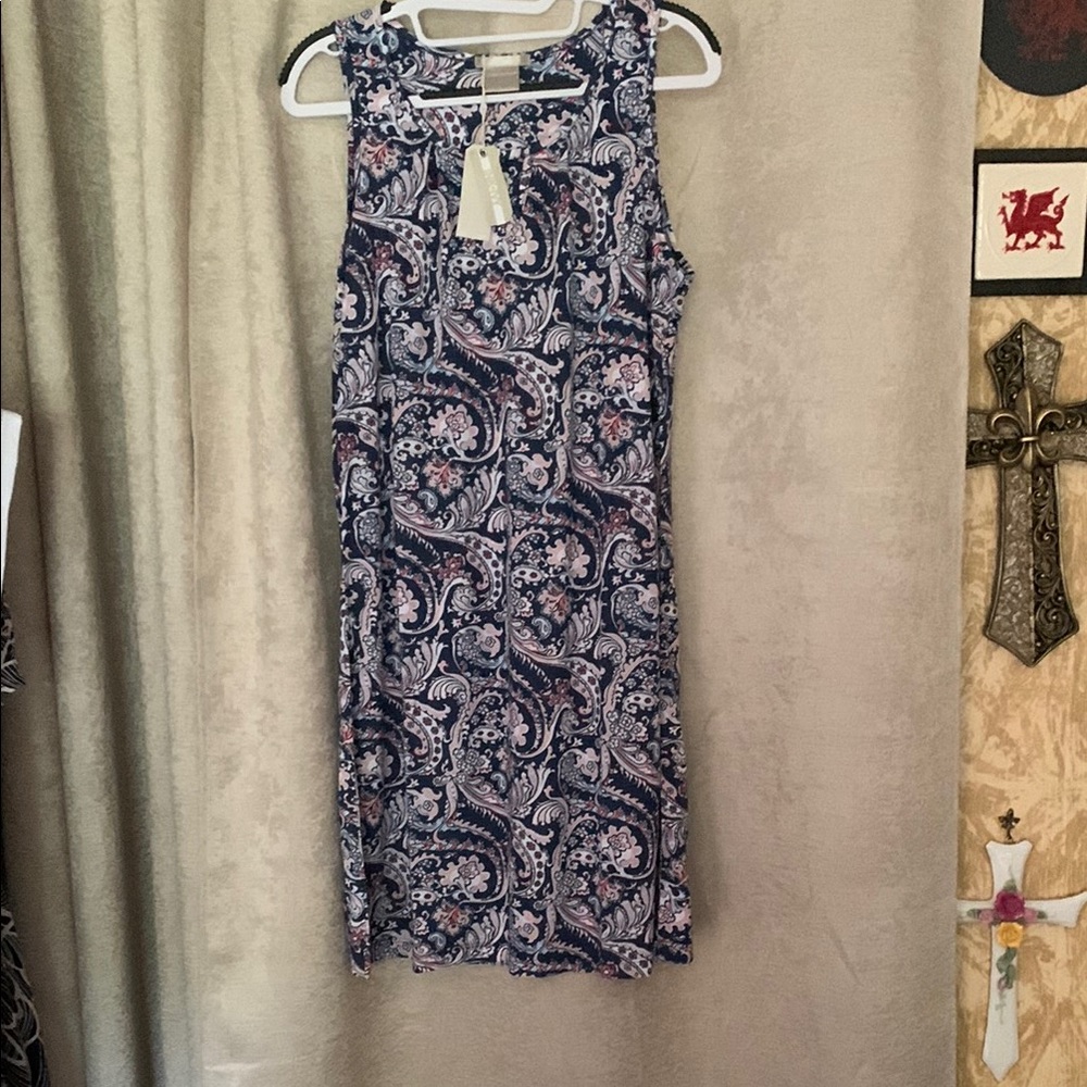 Ink & Ivy Paisley Sleeveless Dress Large
